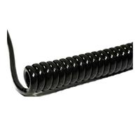 BKL Spiral Cable 800/3200mm 6x0.50mm² black 1pc
