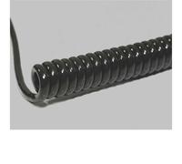 BKL Spiral Cable 8x0.50mm² 1200/4800mm black 1pc