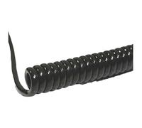 BKL Spiral Cable Li12Y11Y 400/1600mm 4x0.50mm² Black 1pc