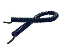 BKL Spiral Cable Li12Y11Y Black 400-1600mm 2x0.50mm² 1pc