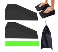 Bkljkf Exercise Wedge, Yoga Wedge Blocks - Non-Sliding Ergonomic Supportive Squat Ramp - Lightweight Calf Stretcher Slantboard, Stretching Meditation Instrument for Weightlifting, Gym, Fitness