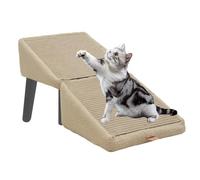 Bkljkf Foldable Dog Steps for the Bed, Removable Split Dog Stairs, Dog Ramp, Folding Dog Steps for Bunk Bed and Sofa, Stability and Safety Pets for Bed, Couch