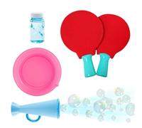 Bkljkf Giant Bubble Ring Kit with Liquid Solution, Outdoor Summer Activities for Family Complicity - for Garden Party Outdoor Park