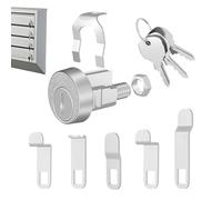 Bkljkf Lock with Key, Zinc Alloy Filing Cabinet Lock Replacement, for Garden Path, Outdoor Patio, Front Entrance, Yard, Patio, Balcony