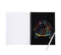 Bkljkf Scratching Books for Children | For | Educational Scratch Book with Wooden Pen for On the Go Nursery and Home