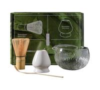 Bkljkf Set, Whisk Set | Accessories Bowl Spoon Whisk Broom - Exquisite and Versatile Tea Making Tools, Complete Kit for Japanese Style for Home, Offices and