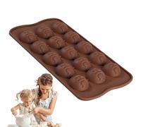 Bkljkf Silicone mould for sweets, 15 cavities silicone mould for sweets, reusable ice moulds, for making food treats, Christmas desserts, biscuits, cakes and