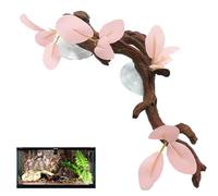 Bkljkf Snake Climbing Branch, Reptile Tree, Suction Cup Reptile Log Enrichment Toy, Snake Case Decor, Snake Terrarium Decoration for Lizards, Bearded Lions
