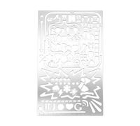 Bkljkf Stencils for Journal, Hollow Drawing Supplies, Drawing Stencils Ruler, For Teens Adults Artists Students Teachers Design Projects