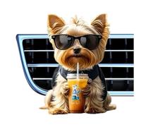 Bkljkf Ventilation Clip Air Perfume - 2D Flat Acrylic Diffuser - Cute Dog Fragrance Dispenser for Car Women Summer Travel Holiday Van