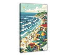 BKNSLJH Accra Ghana Art Print, Independence Arch And Coastal Views Canvas Poster Bedroom Decor Landscape Office Room Decor Gift 12x18inch(30x45cm)