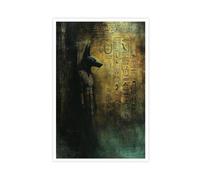 BKNSLJH Anubis Art Print, Guardian of The Underworld And Sacred Tomb Canvas Poster Bedroom Decor Landscape Office Room Decor Gift 20x30inch(50x75cm)