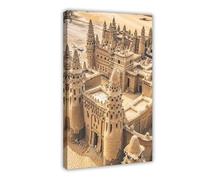 BKNSLJH Djenne Mud Mosque Art Prints, Intricate Architecture And Cultural Significance Canvas Poster Wall Art Decor Print Picture Paintings Decoration 24x36inch(60x90cm)