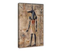 BKNSLJH Egyptian Anubis Art Print, Hall of Maat Wall Decoration, Canvas Poster Wall Art Decor Print Picture Paintings Decoration 08x12inch(20x30cm)