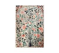 BKNSLJH Floral Prints Indian Folk Art - Traditional Pichwai Art Botanical Canvas Poster Bedroom Decor Landscape Office Room Decor Gift 20x30inch(50x75cm)
