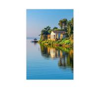 BKNSLJH Lake Victoria, Vast Freshwater Lake, Sunrise over Water Canvas Poster Bedroom Decor Landscape Office Room Decor Gift 08x12inch(20x30cm)