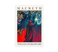BKNSLJH Macbeth Art Canvas Poster Bedroom Decor Landscape Decor Gift 08x12inch(20x30cm)