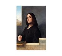 BKNSLJH Portrait of A Venetian Gentleman - Giorgione Reproduction Print Canvas Poster Wall Art Decor Print Picture Paintings Decoration 20x30inch(50x75cm)