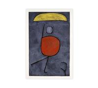 BKNSLJH With Umbrella - Paul Klee Modern Abstract, Poster Reproduction, 20th Century Canvas Poster Bedroom Decor Landscape Office Room Decor Gift 08x12inch(20x30cm)