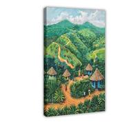 BKNSLJH Yam Fields of Ghana Art Print, African Landscape Canvas Poster Wall Art Decor Print Picture Paintings Decoration 08x12inch(20x30cm)