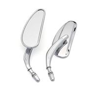 BKQCVY For Touring Road King Road Glide Sportster 883 1200 Dyna Heritage Softail FXDB Chrome 8MM Motorcycle Rear View Mirrors
