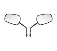 BKQCVY Motorcycle 8mm Rear Side View Mirrors For Sportster Touring Street Glide Road King Road Glide Dyna Softail Left & Right