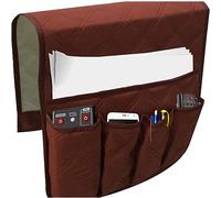 Bkrdty Armrest Storage Organizer Anti-Slip Sofa Couch Chair Armrest Organizer 90 * 33cm 5 pockets Couch Chair Organizer Holder for TV Remote Control Magazine Books Cell Phone Coffee