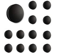 BKSAI Curtain Magnets Closure, 12PCS Self Adhesive Fixings | Blackout Blind Accessories for Window, Contains 12 Magnets and 12 Iron Plates