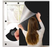 BKSAI Magnetic Blackout Blinds Window for Bedroom Traceless Removable, 100x145cm Any Shape and Size, No drilling 12 Magnets, Portable Black Out Blinds Curtains Blackout Material Cover