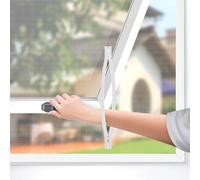 BKSAI Window Net to Keep Bugs Out Bug Net for Windows Fits Any Size 130x150CM Smaller Adjustable Mesh DIY Bug Net Fly Screen Window Nets