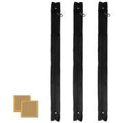 BKSAI Zips, Only Zip No Net, Zipper Opening for Window Screen, Easy to Open & Close Window, Window Screen Accessory for Passing Roof Window (Black, 3 PCS)
