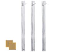 BKSAI Zips, Only Zip No Net, Zipper Opening for Window Screen, Easy to Open & Close Window, Window Screen Accessory for Passing Roof Window (White, 3 PCS)