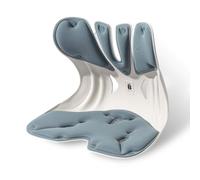BKT Lumbar Support Seat Cushions Oversized Edition Engoromic Office Chair for Students Office Workers Nursing Mothers Long Sitting Outdoor Fishing Floor Chair (Misty Blue, Oversized Edition)