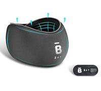 BKT Neck Brace Memory Foam Neck Pillow,Airplane Pillow, Car Travel Pillow,U Shaped Neck Pillow,Car,Home,Office (Shining Black) (Milk Blue)