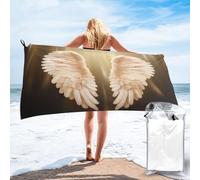 BKTRAVERPT Cute Angel Wing Microfiber Beach Towel - Soft, Quick Dry, Super Absorbent Large Bath Towels For Swimming, Travel, Gym, Yoga. Women Men 80Ã-160 Cm