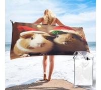 BKTRAVERPT Cute Cute Guinea Pigs Microfiber Beach Towel - Soft, Quick Dry, Super Absorbent Large Bath Towels For Swimming, Travel, Gym, Yoga. Women Men 80Ã-160 Cm