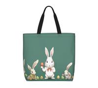 BKTRAVERPT Cute Easter Bunny Tote Bags – Reusable Shopping Bag Handbags For Women, Large Capacity, Durability Lightweight, Casual Shoulder Bag For Everyday Use