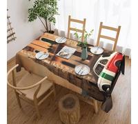 BKTRAVERPT Tablecloth For Rectangular Tables Beautiful Italy Printed Table Cloths 54 X 72 Inch Waterproof Oil-Proof,Washable Table Cloth Cover For Kitchen Dinning Room Tabletop Decoration 137x183cm