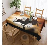 BKTRAVERPT Tablecloth For Rectangular Tables Cool Bull Riding Printed Table Cloths 54 X 72 Inch Waterproof Oil-Proof,Washable Table Cloth Cover For Kitchen Dinning Room Tabletop Decoration 137x183cm