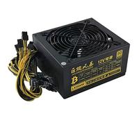 BKUANE 2000/2400/2600W 180-240V ATX BTC Miner Power Supply 95% Efficiency Ethereum ETH S9 S7 L3 Max Support 8 GPU Cards For Mining rig(2000W to 2400W)