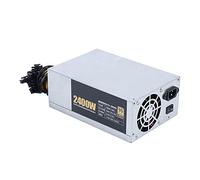 BKUANE 2000W 2400W ETH Miner Power Supply 95% Efficiency AC 180-260V ATX Power Source For BTC ETH Bitcoin Mining Ethereum(2400W)