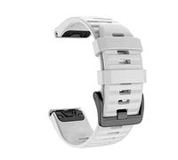 BKUANE 20mm 22mm 26mm Quick Release EasyFit Strap For Garmin Fenix 7x Fenix 7 Fenix 7s Silicone Strap (Color : White, Size : 20mm Fenix 7s)