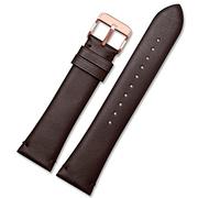 BKUANE For Armani AR1982/AR60003/AR60004/AR60005 watchband classic cowhide bracelet 22mm Black brown Dark brown strap Pin buckle(AR60005 Brown RG)