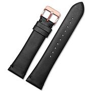 BKUANE For Armani AR1982/AR60003/AR60004/AR60005 watchband classic cowhide bracelet 22mm Black brown Dark brown strap Pin buckle(AR60004 black RG)