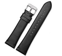 BKUANE For Armani AR1982/AR60003/AR60004/AR60005 watchband classic cowhide bracelet 22mm Black brown Dark brown strap Pin buckle(AR60003 black silver)