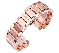 BKUANE for Hublot Yubo Classic Fusion Big Bang fine Steel Watch with Male Convex Bracelet 27-19mm Accessories(Rose Gold)