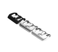 BKUANE For Panerai Belt/Silicone Watch Band，Accessories Pin Buckle Stainless Steel Buckle(White,20mm)