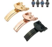 BKUANE Italian Cowhide Watch Strap For IWC WatchBands 20mm 21mm 22mm(Other color clasp,20mm)