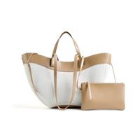 BKUANE Large Capacity Patchwork Tote Bags for Women Luxury Designer Handbags Purses Leisure Fashion Underarm Shoulder Bag(Apricot)