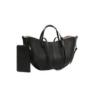 BKUANE Luxury Handbag Tote Bag for Women Cow Leather Shoulder Bag Purse Design Large Capacity Totes Top Handle Hobo Shopper Bag(Black)